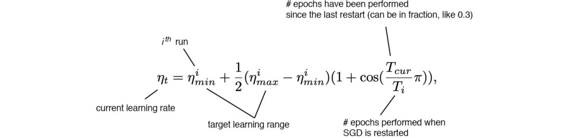 余弦学习率公式