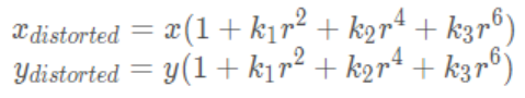 径向畸变坐标关系